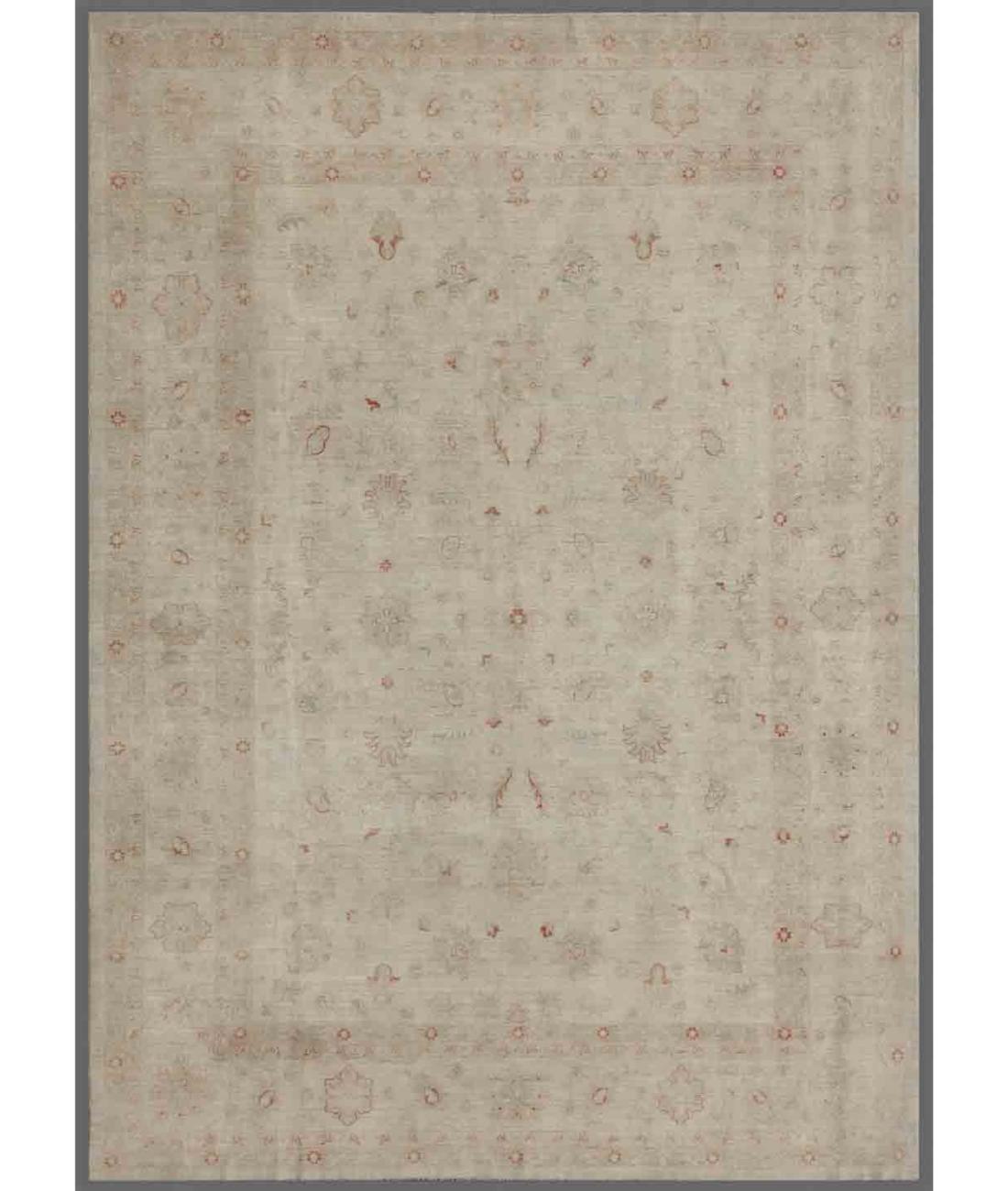 Hand Knotted Serenity Wool Rug - 8'9'' x 12'1'' 8' 9" X 12' 1" ( 267 X 368 ) / Ivory / Ivory