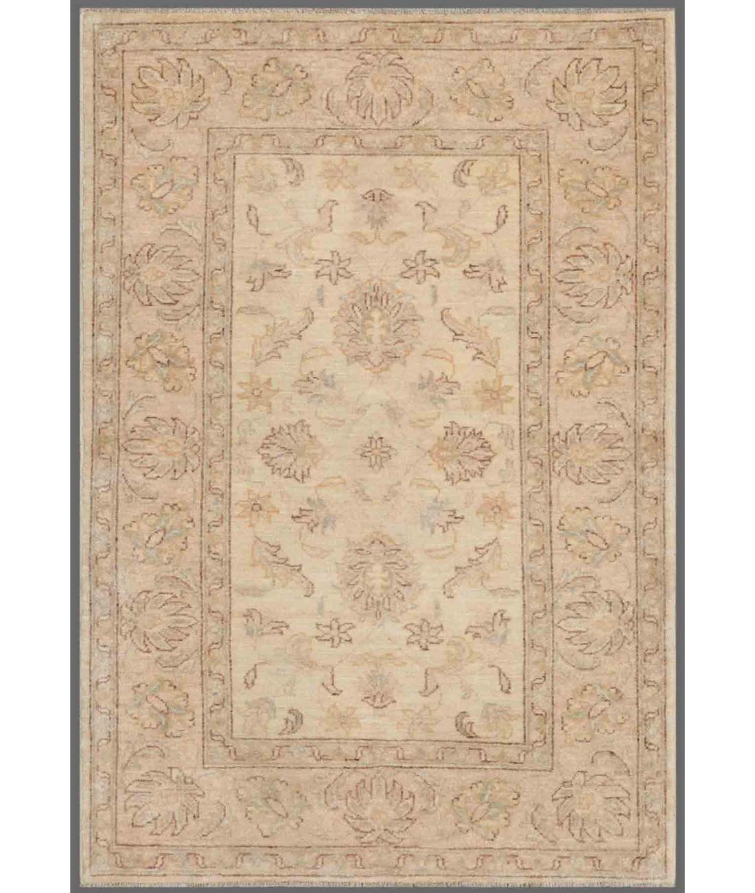 Hand Knotted Serenity Wool Rug - 3'0'' x 10'2'' 3' 0" X 10' 2" ( 91 X 310 ) / Ivory / Ivory