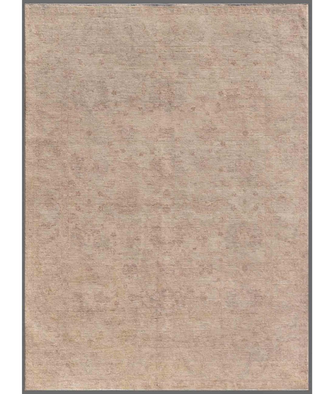 Hand Knotted Serenity Wool Rug - 6'1'' x 8'2'' 6' 1" X 8' 2" ( 185 X 249 ) / Gold / Gold