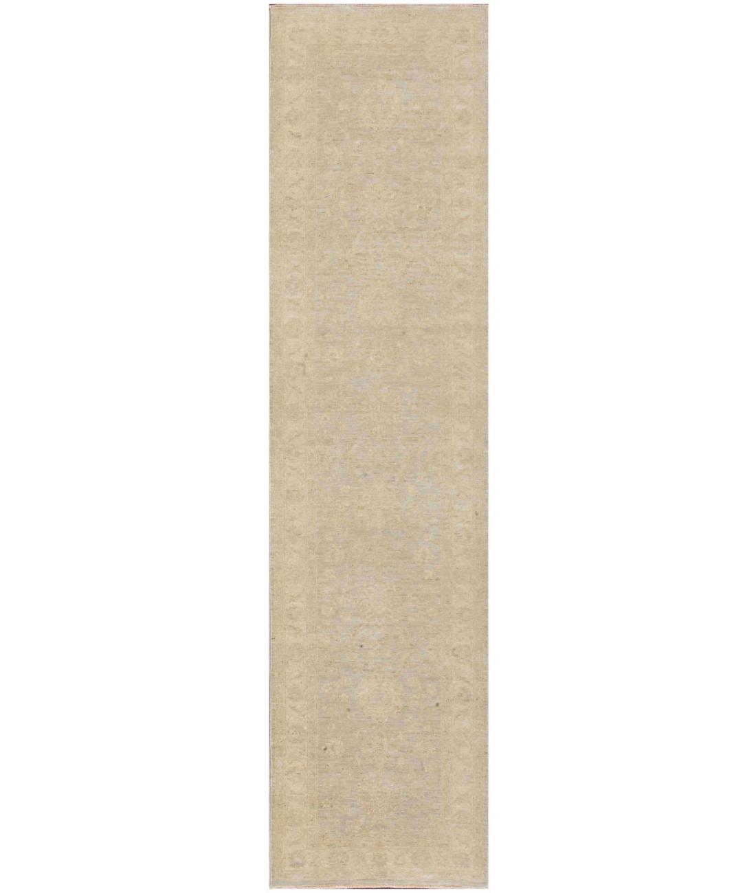 Hand Knotted Serenity Wool Rug - 2'7'' x 10'4'' 2' 7" X 10' 4" ( 79 X 315 ) / Grey / Ivory