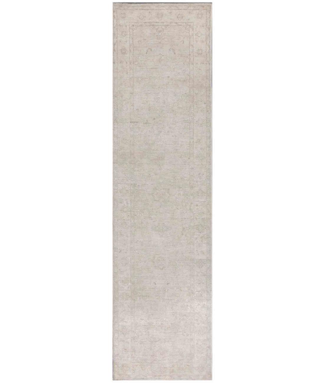 Hand Knotted Serenity Wool Rug - 2'8'' x 10'4'' 2' 8" X 10' 4" ( 81 X 315 ) / Ivory / Ivory