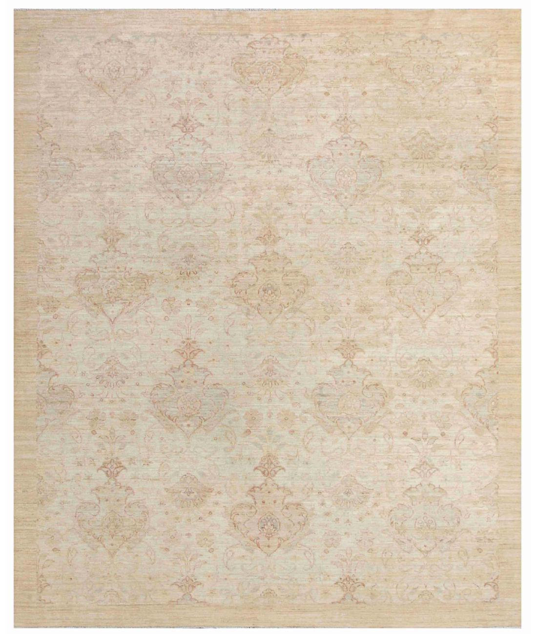 Hand Knotted Serenity Wool Rug - 7'11'' x 9'8'' 7' 11" X 9' 8" ( 241 X 295 ) / Ivory / Ivory