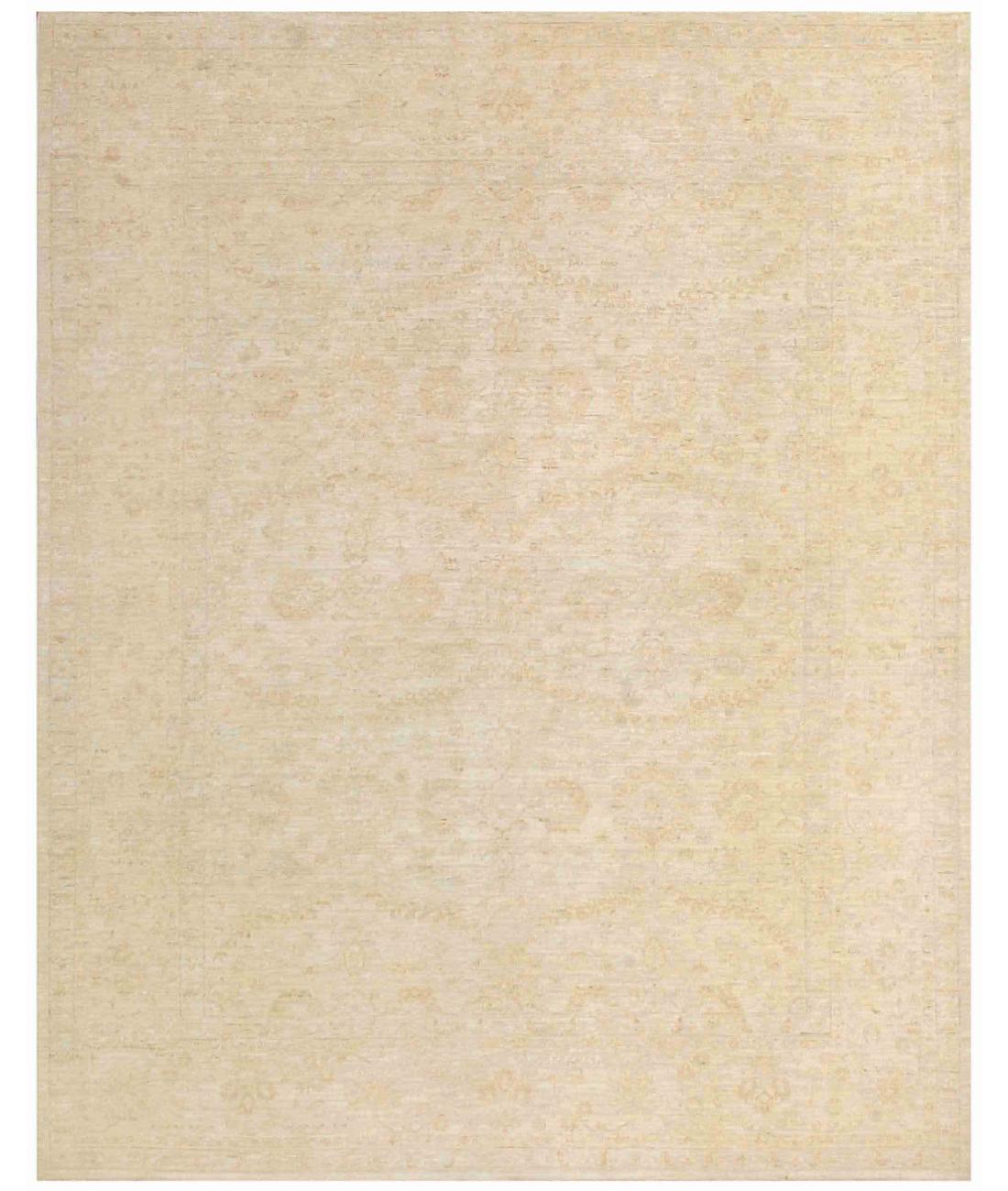 Hand Knotted Serenity Wool Rug - 7'11'' x 9'11'' 7' 11" X 9' 11" ( 241 X 302 ) / Ivory / Ivory