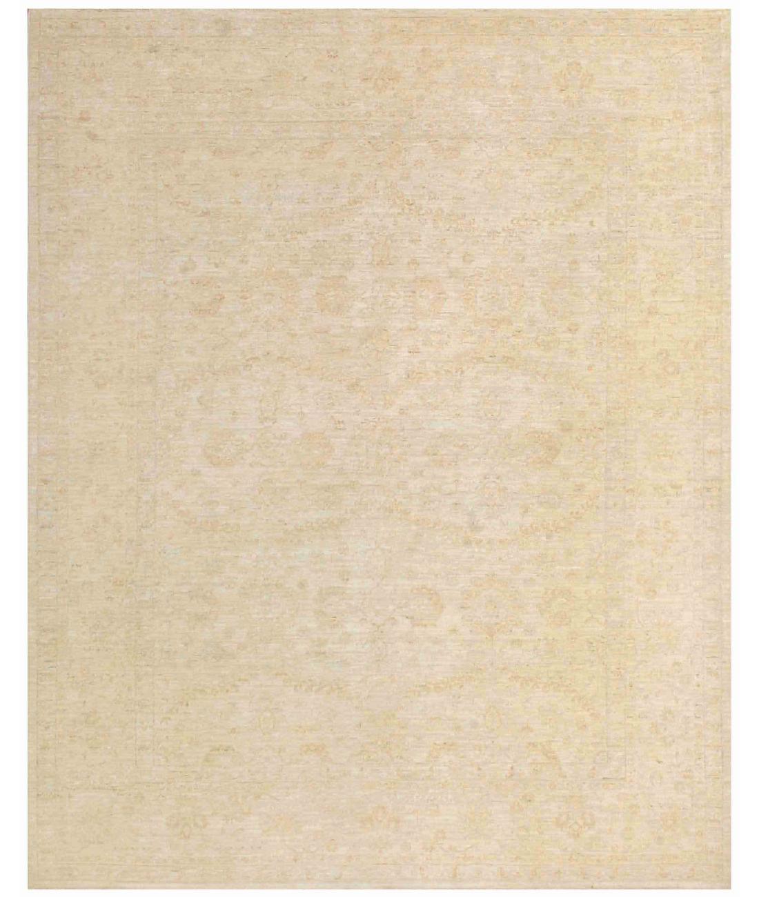 Hand Knotted Serenity Wool Rug - 7'11'' x 9'11'' 7' 11" X 9' 11" ( 241 X 302 ) / Ivory / Ivory