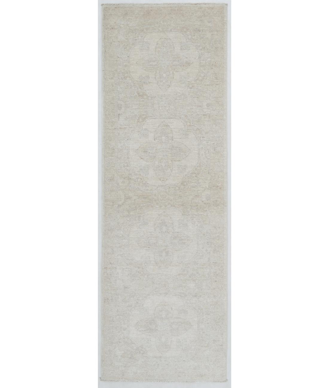 Hand Knotted Serenity Wool Rug - 2'0'' x 6'3'' 2' 0" X 6' 3" ( 61 X 191 ) / Ivory / Ivory