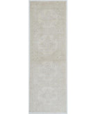 Hand Knotted Serenity Wool Rug - 2'0'' x 6'3'' 2' 0" X 6' 3" ( 61 X 191 ) / Ivory / Ivory