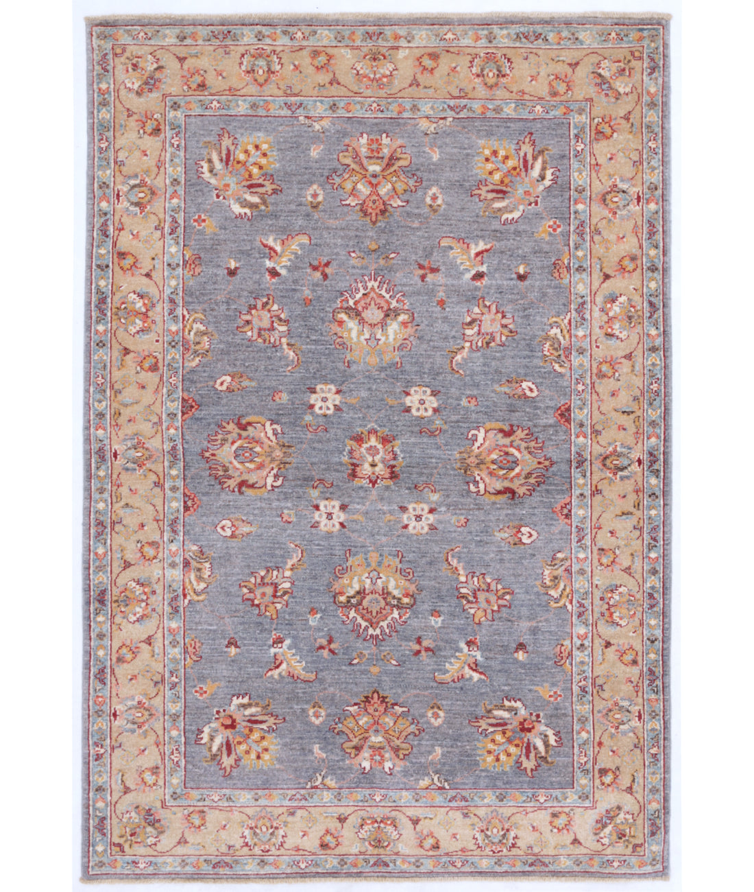 Ziegler 3'11'' X 5'10'' Hand-Knotted Wool Rug 3'11'' x 5'10'' (118 X 175) / Grey / Taupe