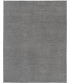 Hand Knotted Overdye Wool Rug - 8'10'' x 11'6'' 8' 10" X 11' 6" ( 269 X 351 ) / Grey / Grey