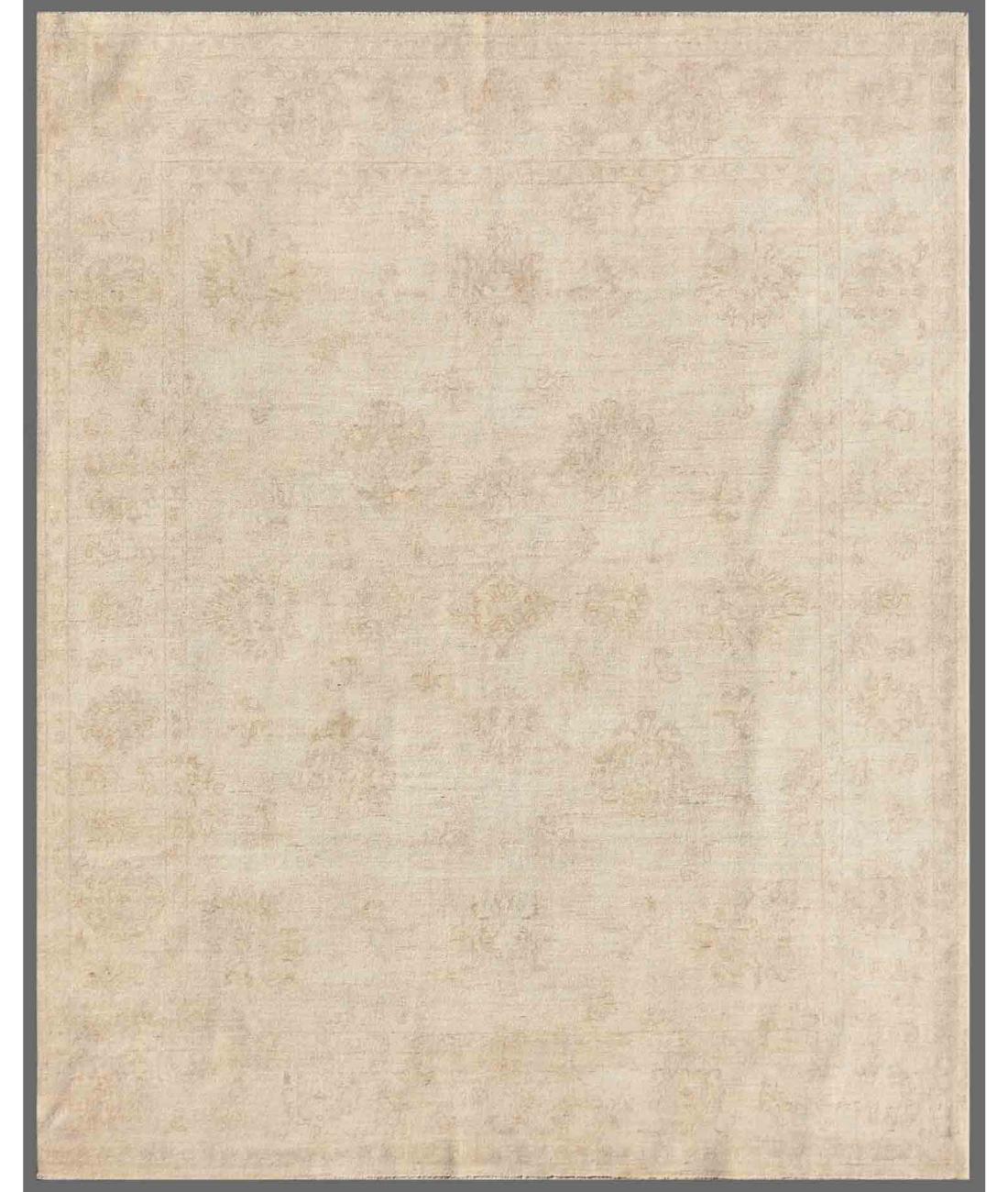 Hand Knotted Serenity Wool Rug - 6'6'' x 8'0'' 6' 6" X 8' 0" ( 198 X 244 ) / Ivory / Ivory