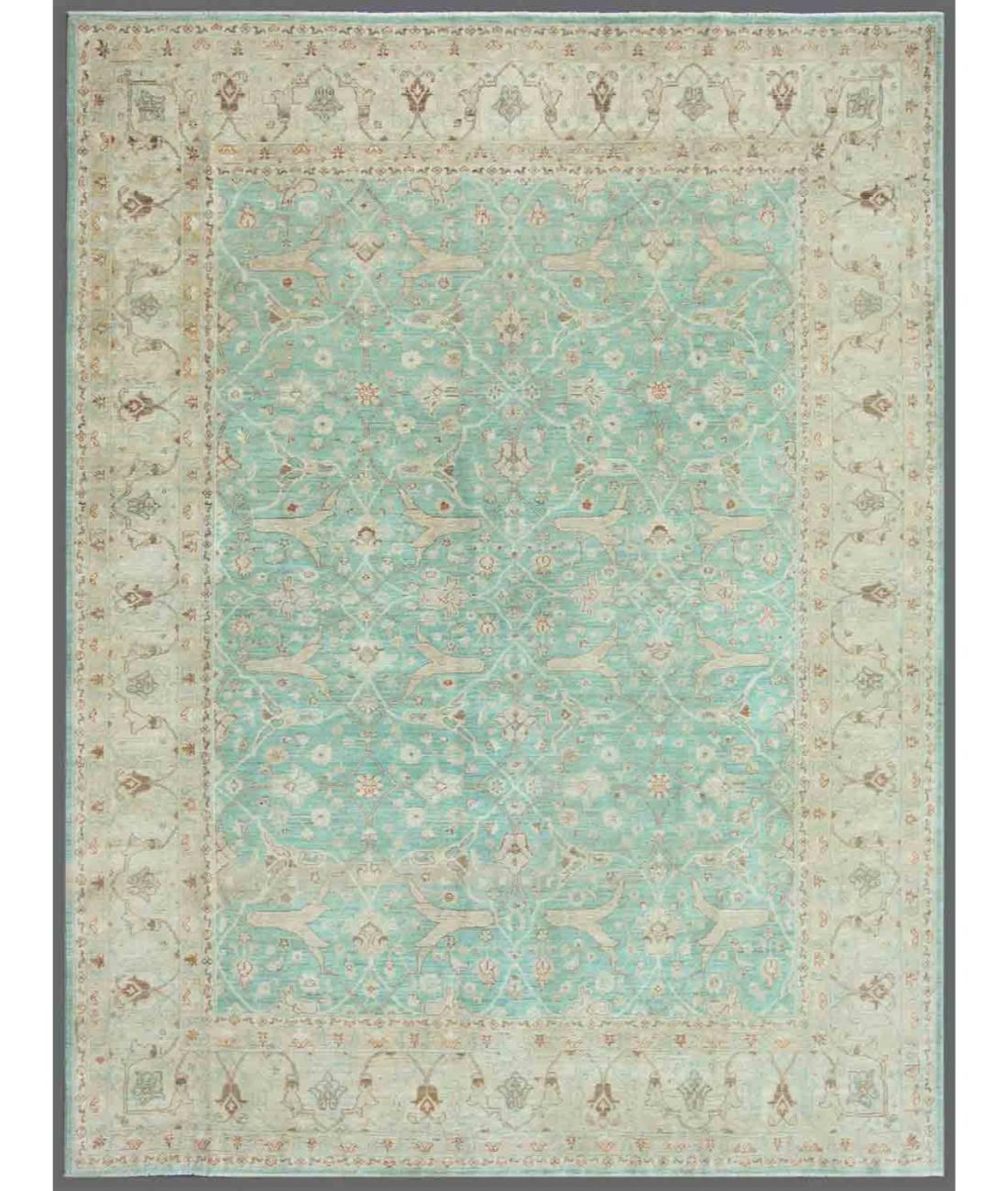 Hand Knotted Serenity Wool Rug - 8'8'' x 11'5'' 8' 8" X 11' 5" ( 264 X 348 ) / Brown / Ivory