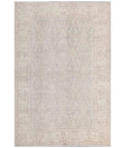 Hand Knotted Fine Serenity Wool Rug - 5'10'' x 8'9'' 5' 10" X 8' 9" ( 178 X 267 ) / Grey / Ivory
