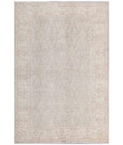 Hand Knotted Fine Serenity Wool Rug - 5'10'' x 8'9'' 5' 10" X 8' 9" ( 178 X 267 ) / Grey / Ivory