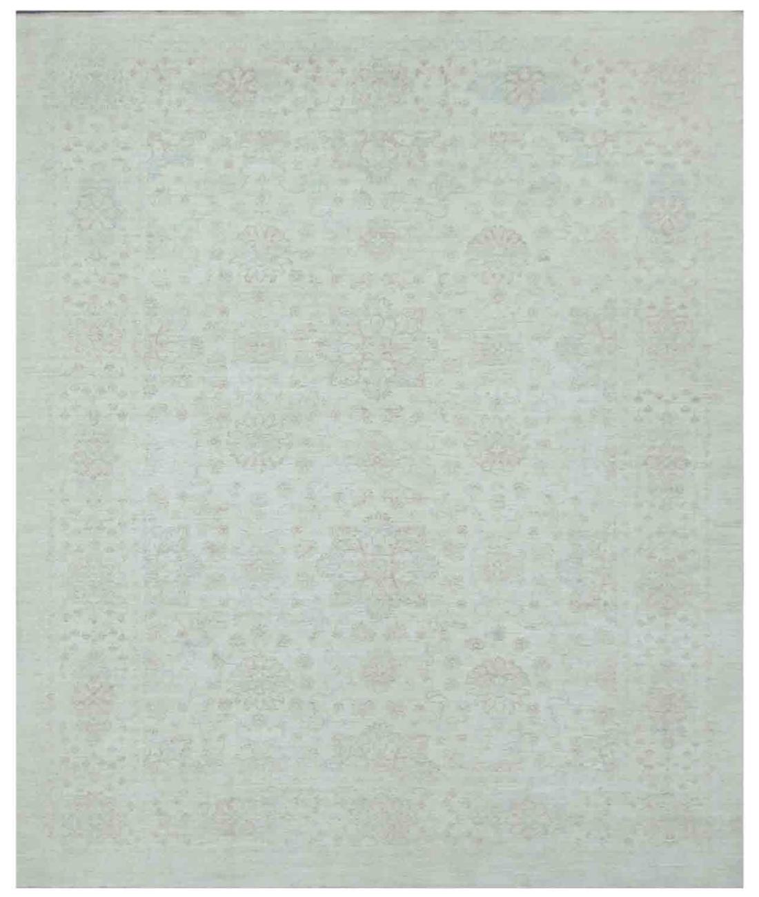 Hand Knotted Serenity Wool Rug - 7'10'' x 9'6'' 7' 10" X 9' 6" ( 239 X 290 ) / Ivory / Ivory