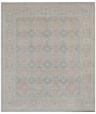 Hand Knotted Fine Serenity Wool Rug - 8'0'' x 9'0'' 8' 0" X 9' 0" ( 244 X 274 ) / Grey / Ivory
