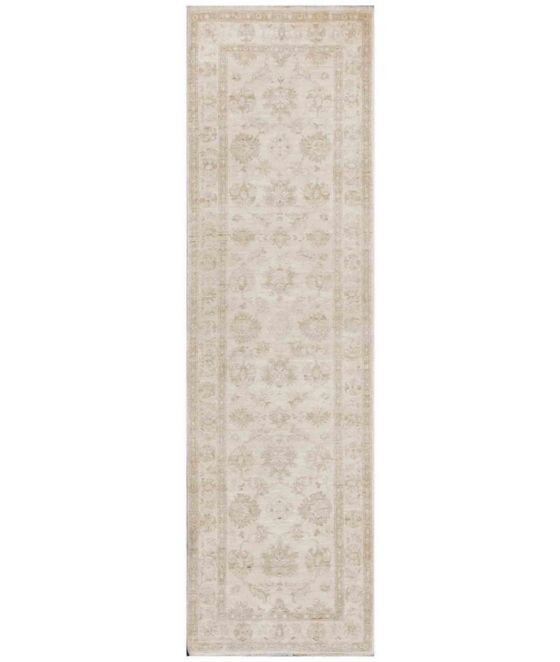 Hand Knotted Serenity Wool Rug - 2'6'' x 9'0'' 2' 6" X 9' 0" ( 76 X 274 ) / Ivory / Ivory