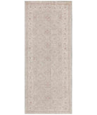 Hand Knotted Fine Serenity Wool Rug - 4'1'' x 9'11'' 4' 1" X 9' 11" ( 124 X 302 ) / Teal / Ivory