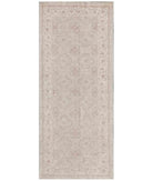 Hand Knotted Fine Serenity Wool Rug - 4'1'' x 9'11'' 4' 1" X 9' 11" ( 124 X 302 ) / Teal / Ivory