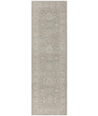 Hand Knotted Serenity Wool Rug - 2'7'' x 8'3'' 2' 7" X 8' 3" ( 79 X 251 ) / Green / Ivory