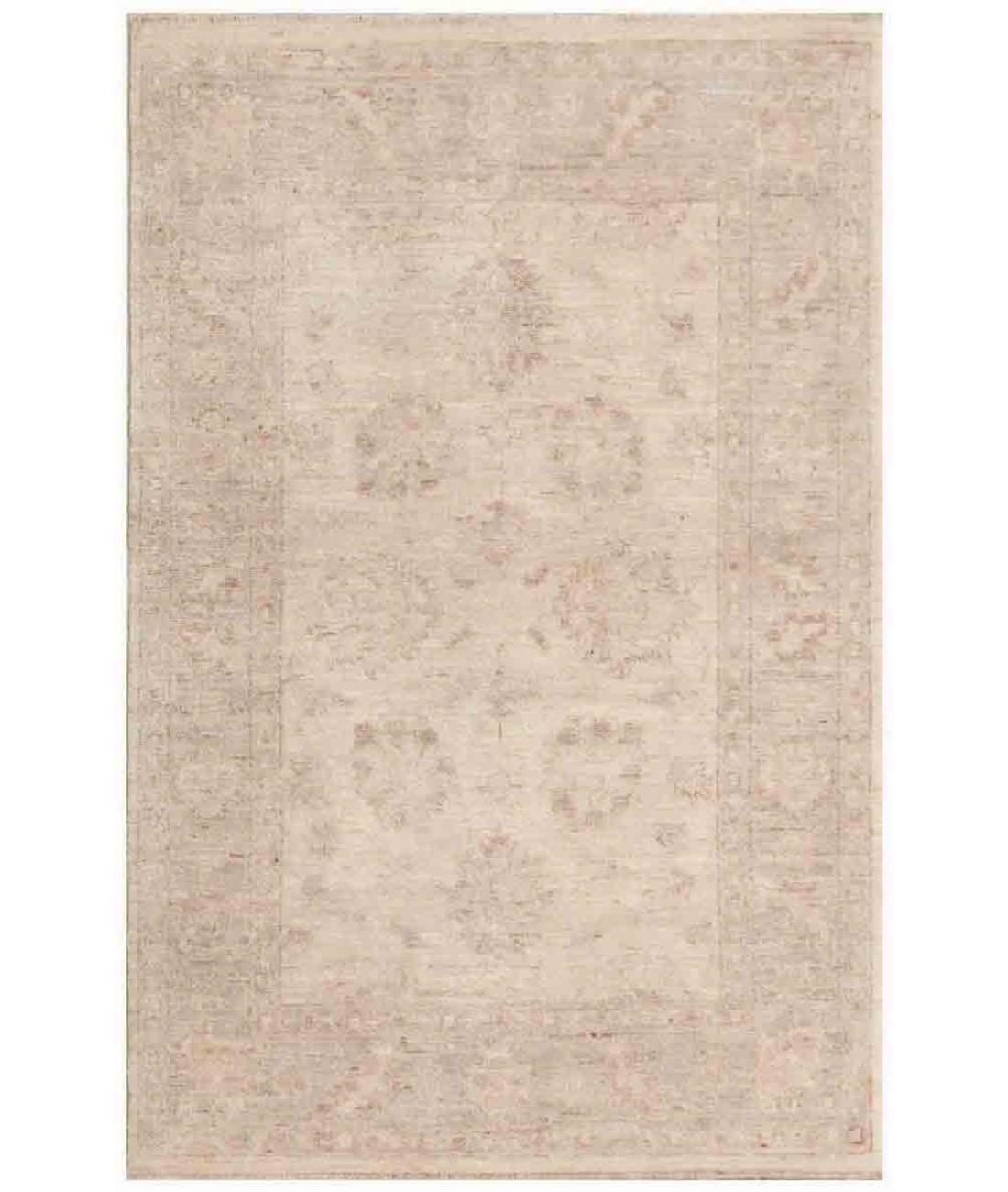 Hand Knotted Serenity Wool Rug - 2'8'' x 4'0'' 2' 8" X 4' 0" ( 81 X 122 ) / Ivory / Grey