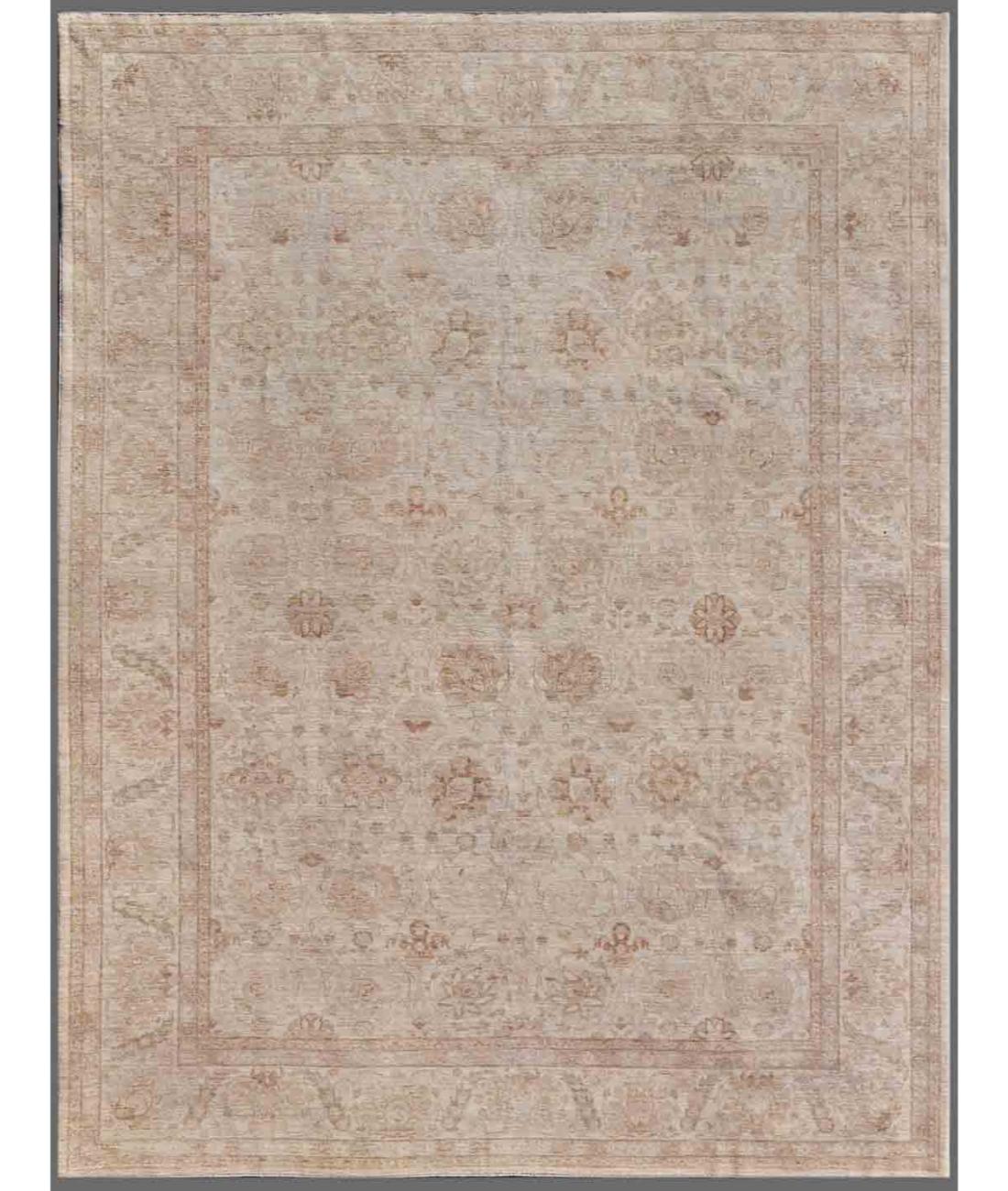 Hand Knotted Fine Serenity Wool Rug - 9'0'' x 11'7'' 9' 0" X 11' 7" ( 274 X 353 ) / Ivory / Ivory