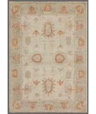 Hand Knotted Serenity Wool Rug - 4'1'' x 5'9'' 4' 1" X 5' 9" ( 124 X 175 ) / Ivory / Grey