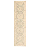 Hand Knotted Serenity Wool Rug - 2'5'' x 9'10'' 2' 5" X 9' 10" ( 74 X 300 ) / Green / Ivory