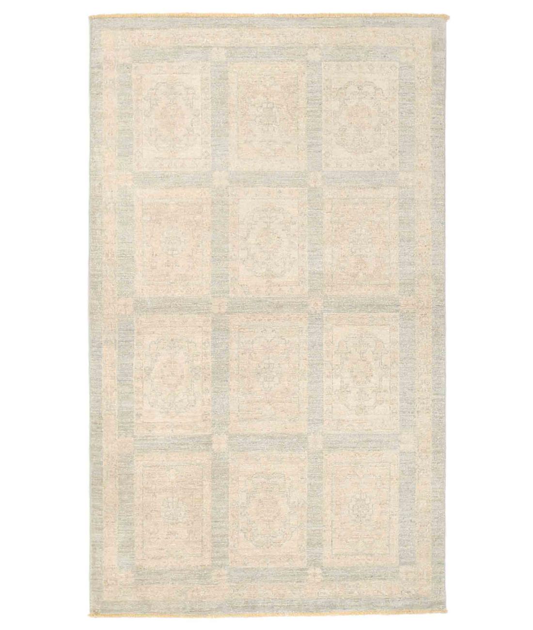 Hand Knotted Serenity Wool Rug - 2'11'' x 5'0'' 2' 11" X 5' 0" ( 89 X 152 ) / Grey / Grey