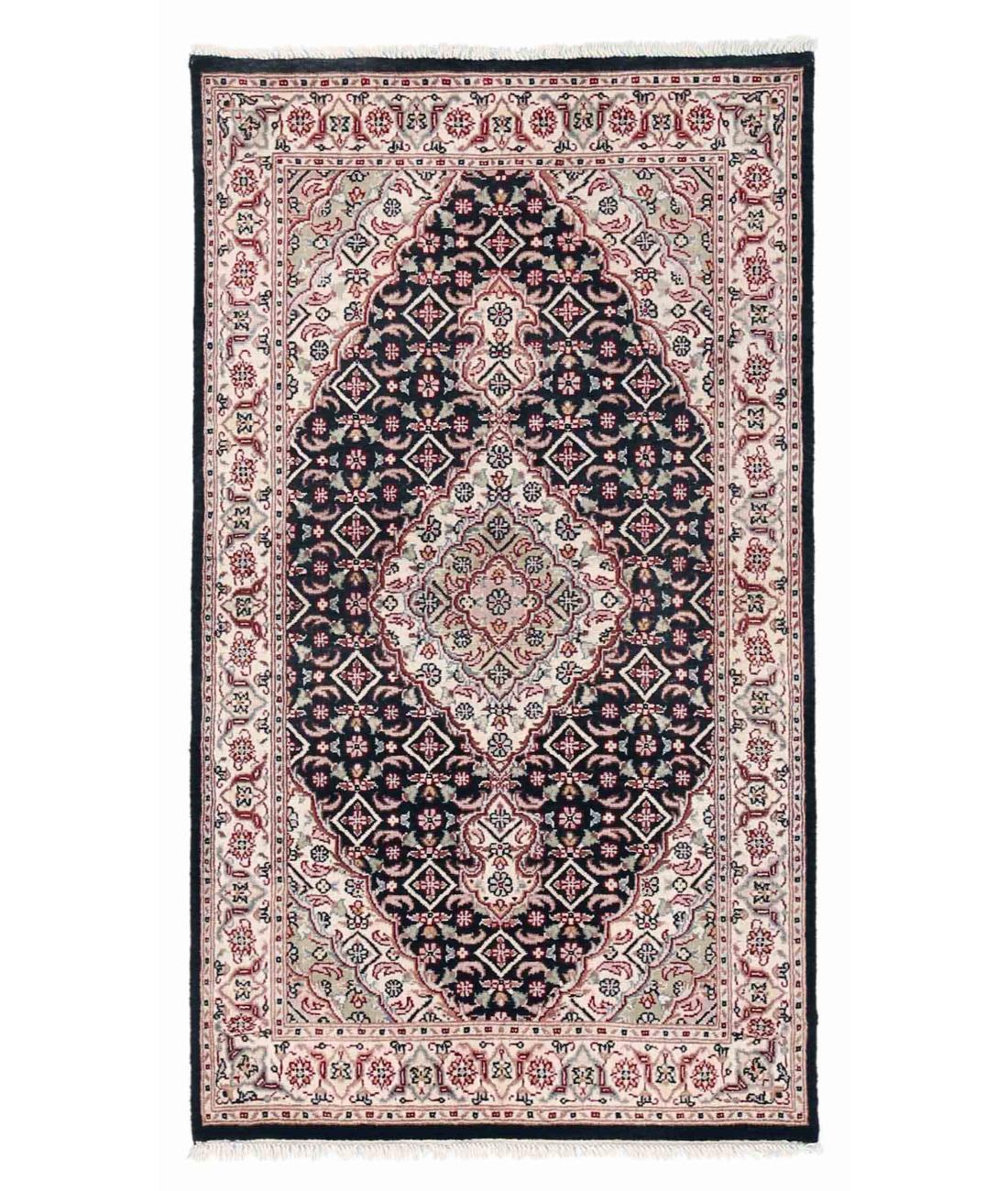 Hand Knotted Heritage Mahi Wool Rug - 3'0'' x 5'3'' 3' 0" X 5' 3" ( 91 X 160 ) / Red / Ivory