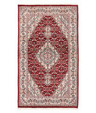 Hand Knotted Heritage Mahi Wool Rug - 3'0'' x 5'4'' 3' 0" X 5' 4" ( 91 X 163 ) / Red / Ivory