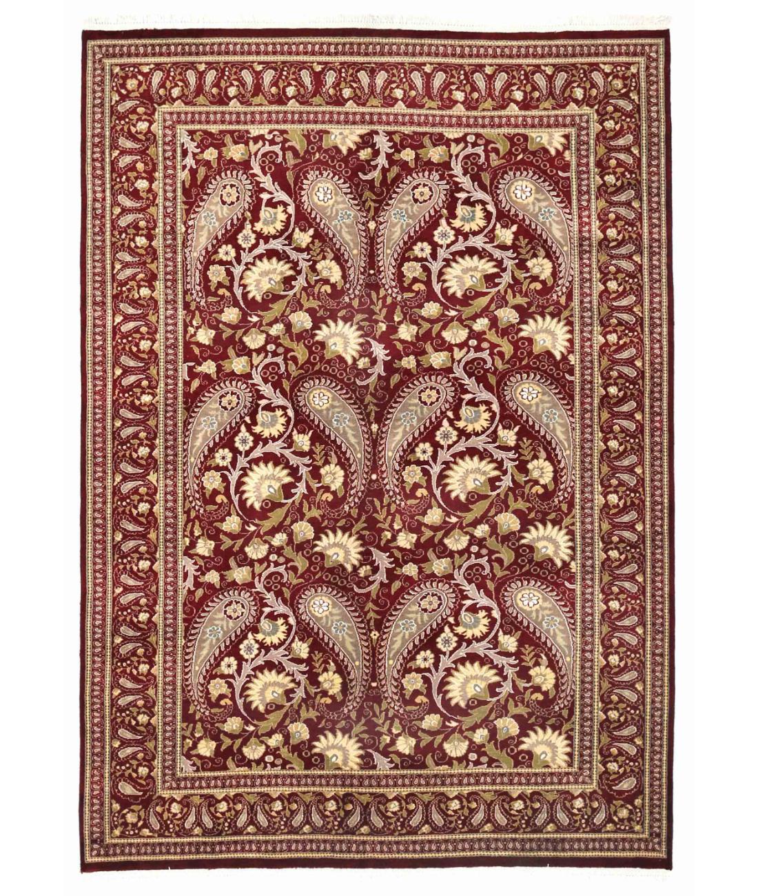 Hand Knotted Heritage Pak Persian Wool Rug - 5'9'' x 8'1'' 5' 9" X 8' 1" ( 175 X 246 ) / Red / Ivory