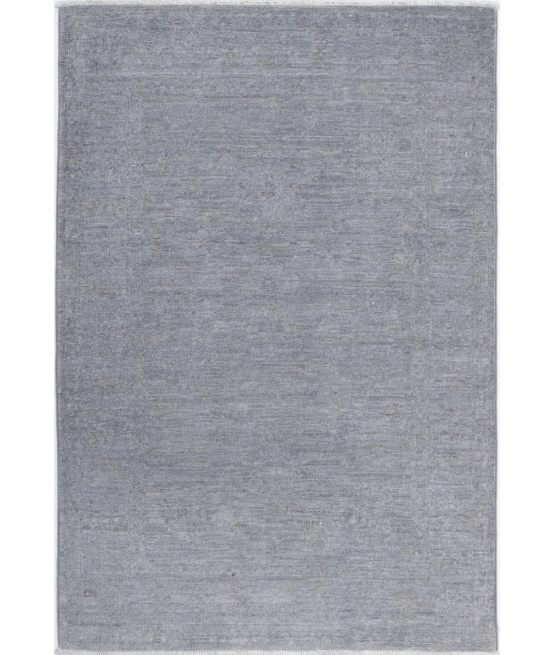 Overdye 2'9'' X 4'0'' Hand-Knotted Wool Rug 2'9'' x 4'0'' (83 X 120) / Grey / Grey