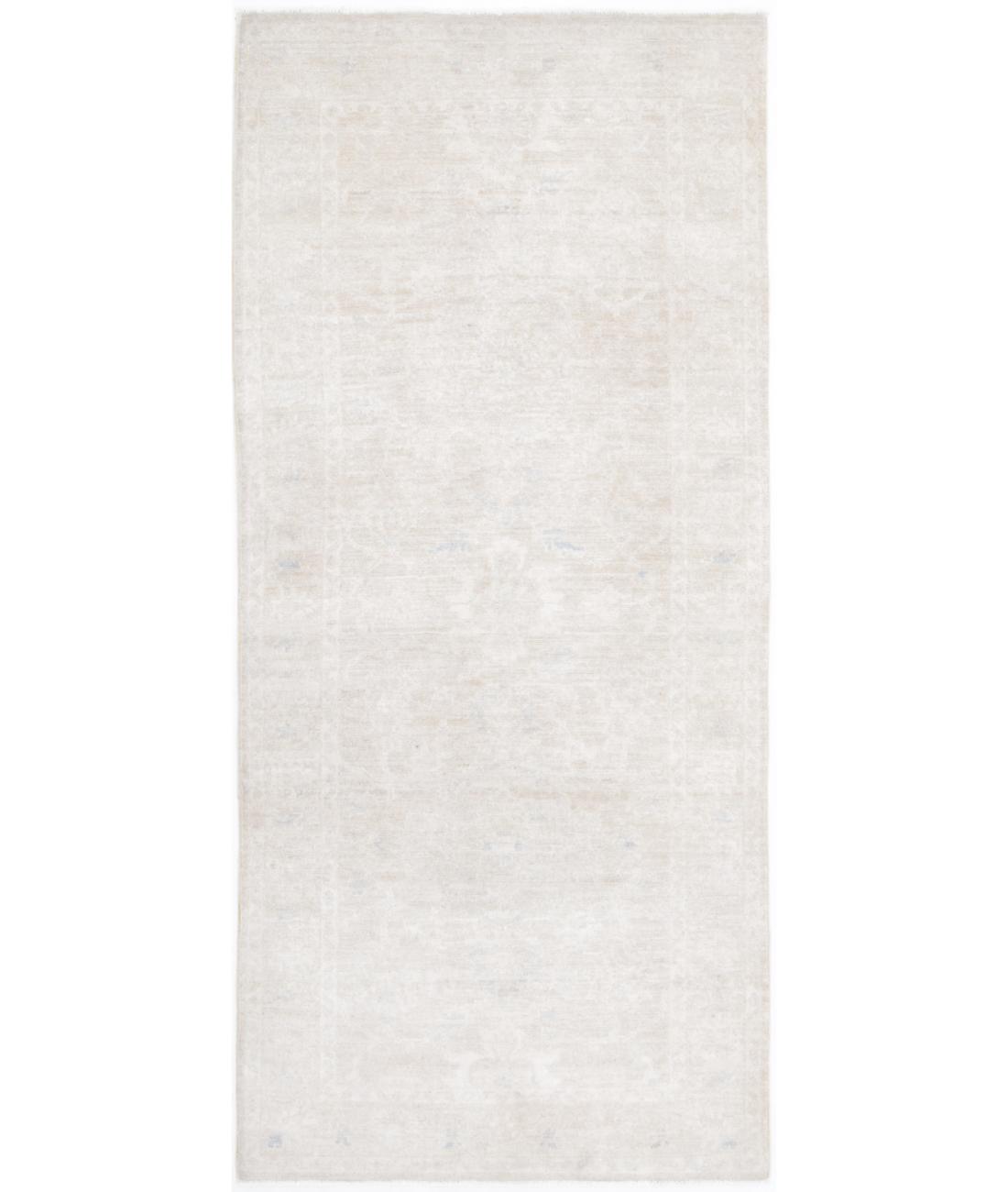Hand Knotted Ziegler Farhan Wool Rug - 2'7'' x 6'2'' 2' 7" X 6' 2" ( 79 X 188 ) / Beige / Beige