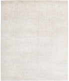 Hand Knotted Ziegler Farhan Wool Rug - 8'0'' x 9'8'' 8' 0" X 9' 8" ( 244 X 295 ) / Rust / Ivory