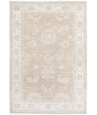 Hand Knotted Serenity Wool Rug - 3'3'' x 4'10'' 3' 3" X 4' 10" ( 99 X 147 ) / Taupe / Ivory