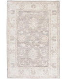 Hand Knotted Serenity Wool Rug - 2'9'' x 4'1'' 2' 9" X 4' 1" ( 84 X 124 ) / Brown / Ivory