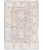 Hand Knotted Serenity Wool Rug - 2'9'' x 4'1'' 2' 9" X 4' 1" ( 84 X 124 ) / Brown / Ivory