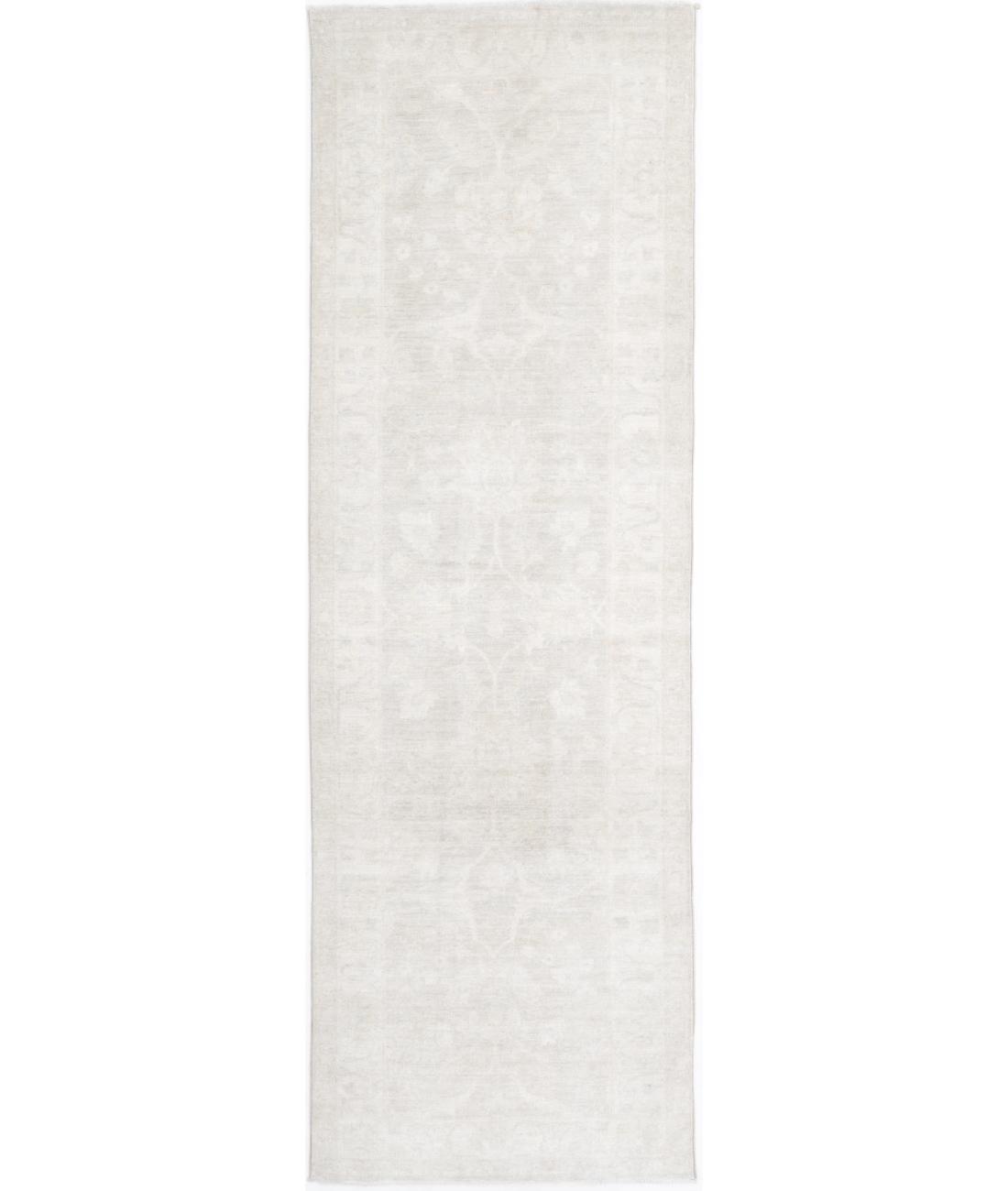 Hand Knotted Ziegler Farhan Wool Rug - 2'8'' x 8'4'' 2' 8" X 8' 4" ( 81 X 254 ) / Beige / Beige