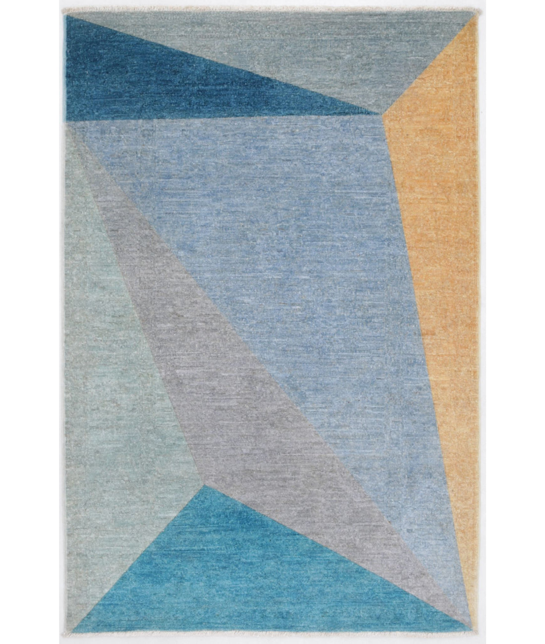 Overdye 2'10'' X 4'3'' Hand-Knotted Wool Rug 2'10'' x 4'3'' (85 X 128) / Blue / N/A
