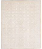 Hand Knotted Khotan Wool Rug - 8'11'' x 11'4'' 8' 11" X 11' 4" ( 272 X 345 ) / Rust / Ivory