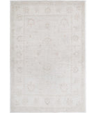 Hand Knotted Serenity Wool Rug - 4'0'' x 6'0'' 4' 0" X 6' 0" ( 122 X 183 ) / Teal / Ivory