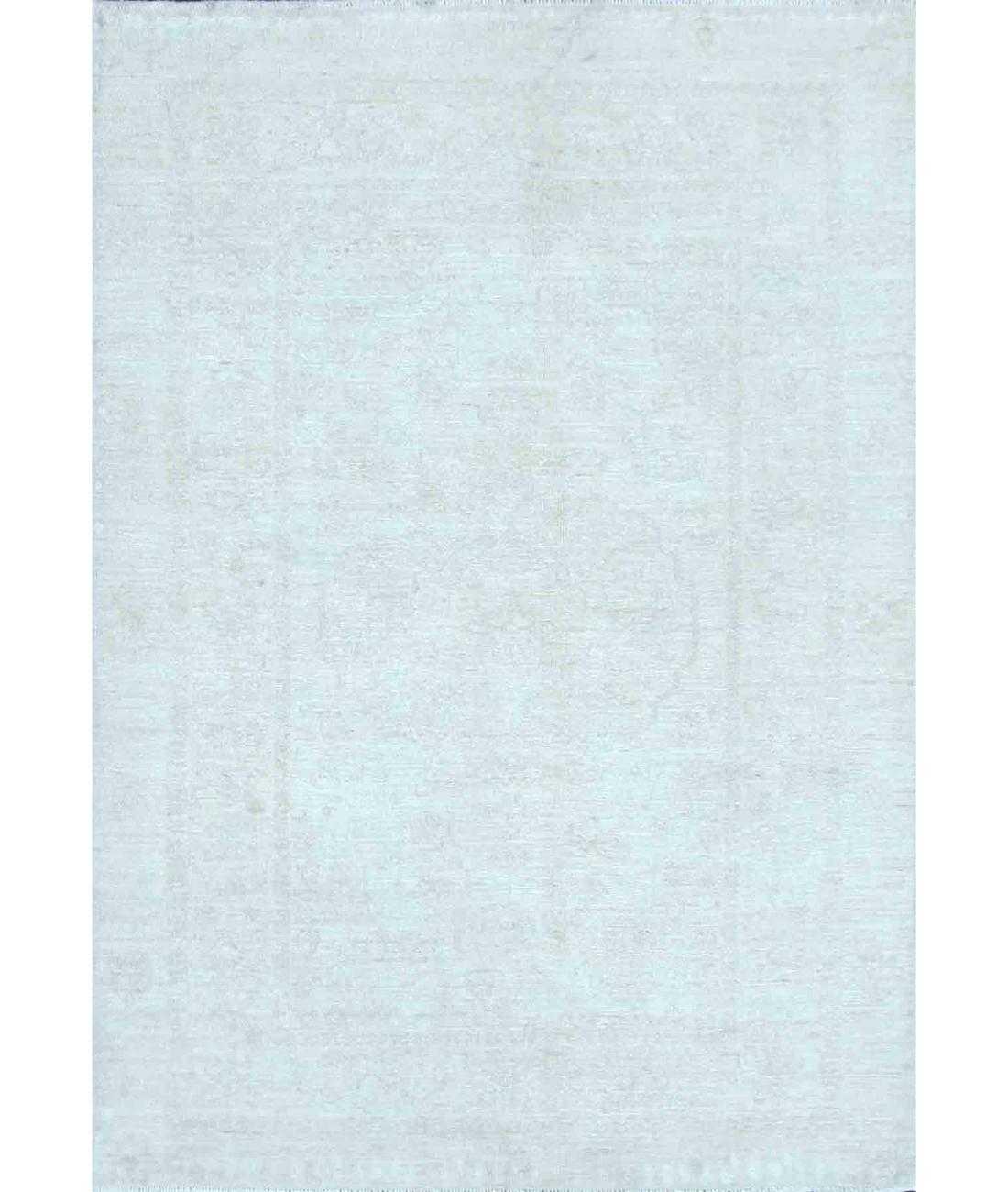 Hand Knotted Serenity Wool Rug - 3'11'' x 5'8'' 3' 11" X 5' 8" ( 119 X 173 ) / Ivory / Ivory