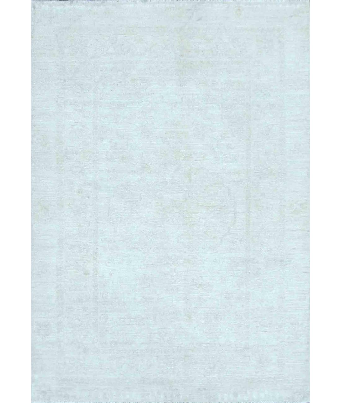 Hand Knotted Serenity Wool Rug - 3'11'' x 5'8'' 3' 11" X 5' 8" ( 119 X 173 ) / Ivory / Ivory
