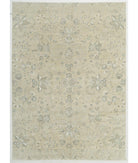 Hand Knotted Fine Serenity Wool & Silk Rug - 7'11'' x 11'0'' 7' 11" X 11' 0" ( 241 X 335 ) / Ivory / Grey