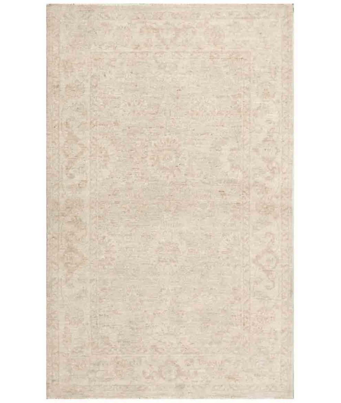 Hand Knotted Serenity Wool Rug - 3'3'' x 4'9'' 3' 3" X 4' 9" ( 99 X 145 ) / Taupe / Ivory
