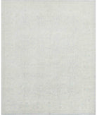 Hand Knotted Fine Serenity Wool Rug - 8'2'' x 9'9'' 8' 2" X 9' 9" ( 249 X 297 ) / Grey / Ivory