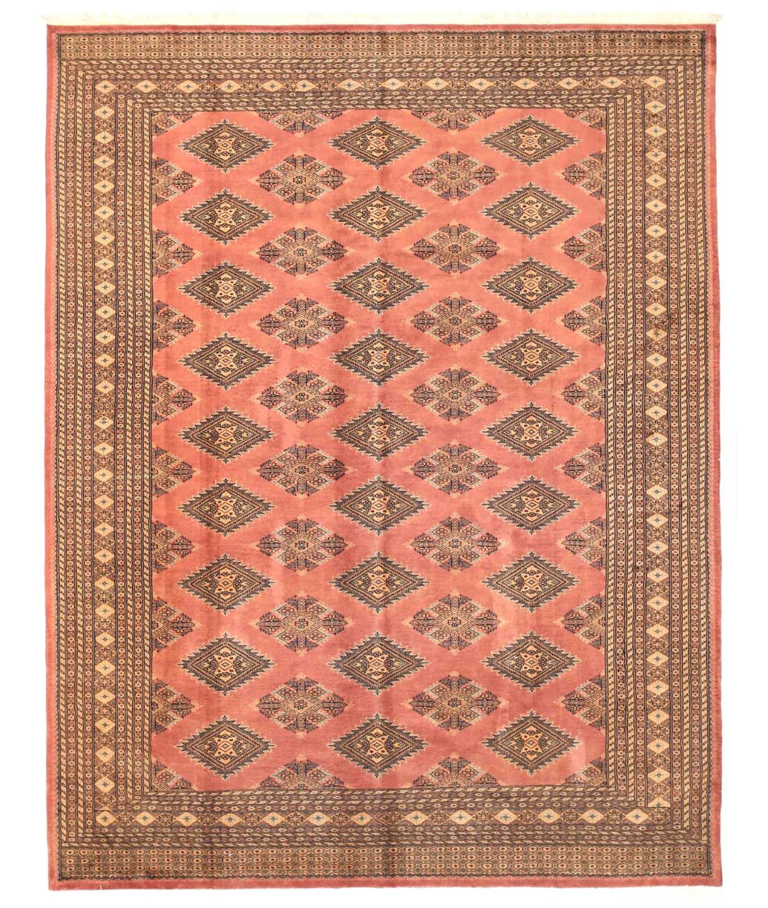 Hand Knotted Tribal Jaldar Wool Rug - 8'2'' x 10'6'' 8' 2" X 10' 6" ( 249 X 320 ) / Peach / Peach