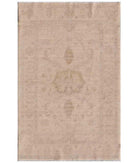 Hand Knotted Serenity Wool Rug - 3'3'' x 5'0'' 3' 3" X 5' 0" ( 99 X 152 ) / Ivory / Grey