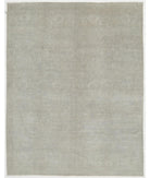 Hand Knotted Overdye Wool Rug - 7'8'' x 9'10'' 7' 8" X 9' 10" ( 234 X 300 ) / Grey / Grey