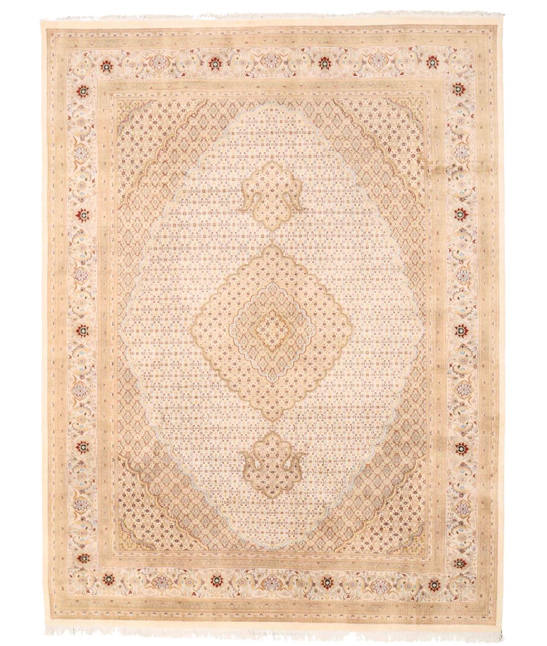 Hand Knotted Heritage Mahi Wool Rug - 9'2'' x 12'2'' 9' 2" X 12' 2" ( 279 X 371 ) / Ivory / Ivory