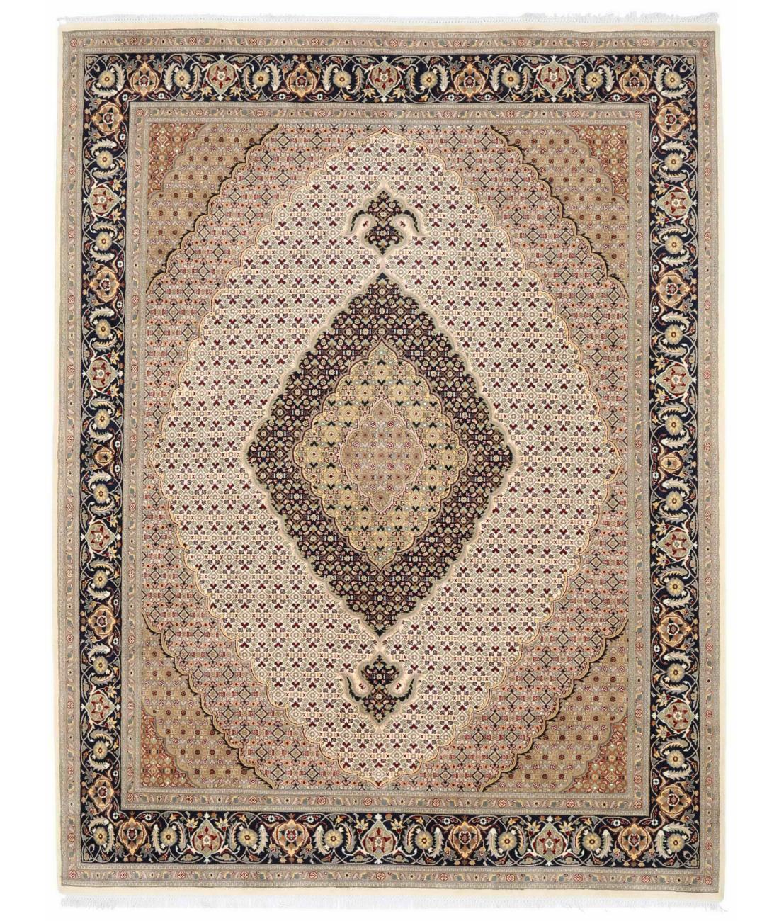 Hand Knotted Heritage Mahi Wool Rug - 8'1'' x 10'8'' 8' 1" X 10' 8" ( 246 X 325 ) / Grey / Black